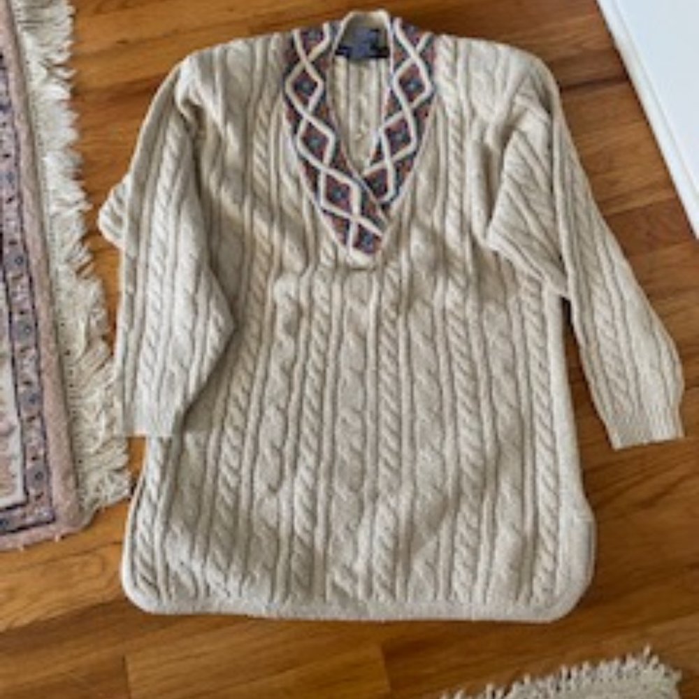 Cable Knit Tunic Sweater